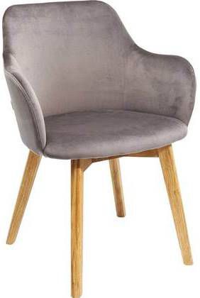 Kare Design Eetkamerstoel Lady Velvet Grey