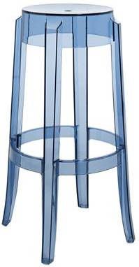 Kartell Charles Ghost Barkruk Hoog Poederblauw