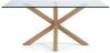 Kave Home Eettafel 'Argo' hout/glas, 160 x 90cm online kopen