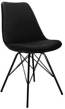 Kick Collection KICK Eetkamerstoel 'Vivien' Zwart Frame, kleur Zwart
