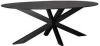 LABEL51 Ovale Eettafel 'Zion' 240 x 110cm, Mangohout, kleur Zwart online kopen