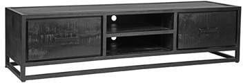 LABEL51 Tv Meubel Chili Zwart Mangohout Zwart Metaal