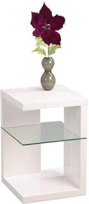 M2 Kollektion Domingo Bijzettafel Hoogglans Wit
