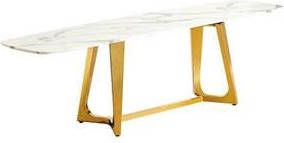 Maxicomfy Tv Meubel Marlblary(Goud/Wit )