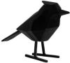 Present Time Decoratieve objecten Statue bird large polyresin flocked Zwart online kopen
