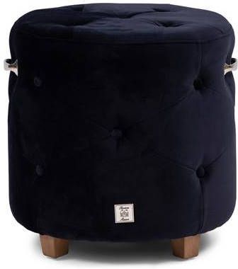 Riviera Maison Bowery Footstool Vel III Indigo 46.0x48.0x48.0 cm