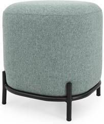 Tenzo poef Harry lichtgroen 46x42x42 cm Leen Bakker