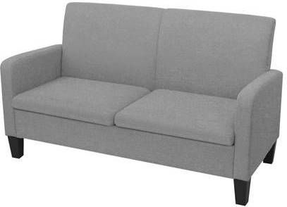 vidaXL Tweezitsbank 135x65x76 cm lichtgrijs