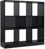 VidaXL Boekenkast 97, 5x29, 5x100 cm bewerkt hout hoogglans zwart online kopen