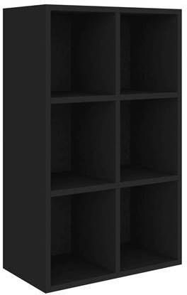 vidaXL Boekenkast/dressoir 66x30x97, 8 cm bewerkt hout zwart