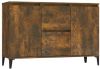 VidaXL Dressoir 104x35x70 cm bewerkt hout gerookt eikenkleurig online kopen