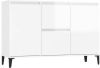 VidaXL Dressoir 104x35x70 cm spaanplaat hoogglans wit online kopen