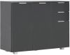VIDAXL Dressoir 107x35x80, 5 cm hoogglans zwart online kopen