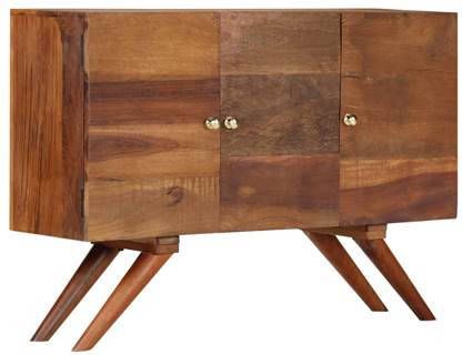 vidaXL Dressoir 110x30x75 cm massief gerecycled hout bruin