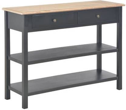 vidaXL Dressoir 110x35x80 cm MDF zwart