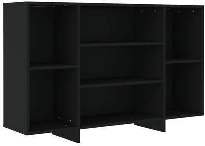 vidaXL Dressoir 120x30x75 cm spaanplaat zwart