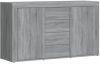 VidaXL Dressoir 120x36x69 cm bewerkt hout grijs sonoma eikenkleurig online kopen
