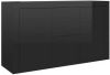 VidaXL Dressoir 120x36x69 cm spaanplaat hoogglans zwart online kopen