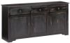 VidaXL Dressoir 160x40x80 cm massief mangohout zwart online kopen