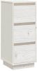 VidaXL Dressoir 32x34x75 cm massief grenenhout wit online kopen