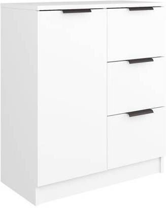 vidaXL Dressoir 60x30x70 cm bewerkt hout wit