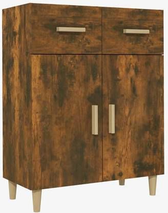vidaXL Dressoir 69, 5x34x89 cm bewerkt hout gerookt eikenkleurig