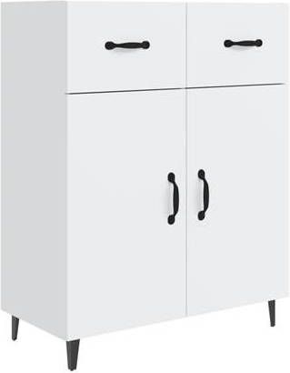 vidaXL Dressoir 69, 5x34x90 cm bewerkt hout wit
