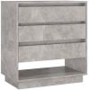 VidaXL Dressoir 70x41x75 cm spaanplaat betongrijs online kopen