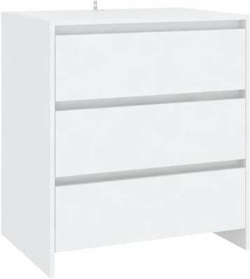 vidaXL Dressoir 70x41x75 cm spaanplaat wit