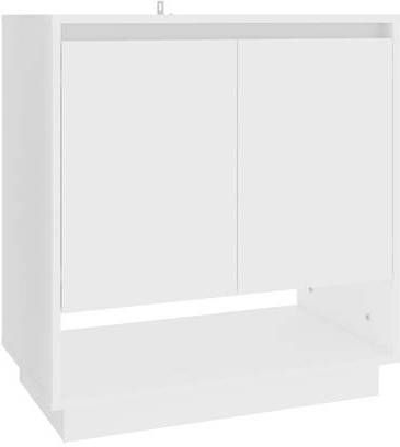 vidaXL Dressoir 70x41x75 cm spaanplaat wit