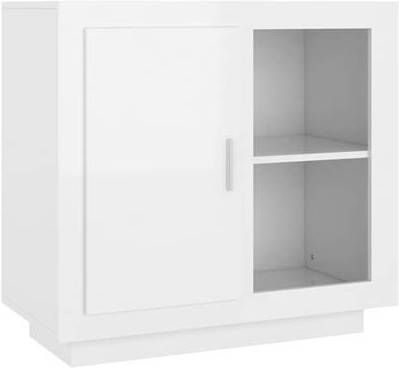 vidaXL Dressoir 80x40x75 cm hoogglans wit