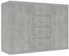 VidaXL Dressoir 88x30x65 cm spaanplaat betongrijs online kopen