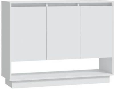vidaXL Dressoir 97x31x75 cm spaanplaat wit