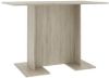VidaXL Eettafel 110x60x75 cm bewerkt hout sonoma eikenkleurig online kopen