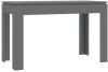 VidaXL Eettafel spaanplaat hoogglans grijs 120x60x76 cm online kopen