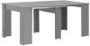VidaXL Eettafel verlengbaar 175x90x75 cm hoogglans grijs online kopen
