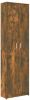 VidaXL Gangkast 55x25x189 cm bewerkt hout gerookt eikenkleurig online kopen
