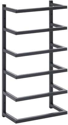 vidaXL Handdoekenrek 24x12x48 cm staal zwart