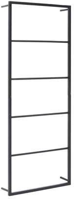 vidaXL Handdoekenrek 45x10x115 cm staal zwart