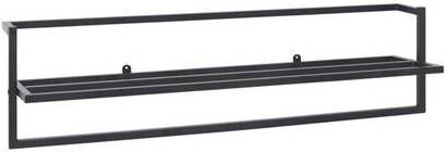 vidaXL Handdoekenrek 95x25x22 cm ijzer zwart