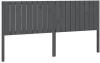 VidaXL Hoofdbord 185, 5x4x100 cm massief grenenhout grijs online kopen