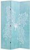 VidaXL Kamerscherm inklapbaar vlinder 120x170 cm blauw online kopen