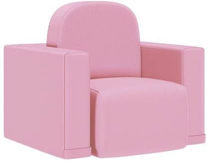 vidaXL Kinderbank 2 in 1 kunstleer roze