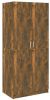 VidaXL Kledingkast 80x52x180 cm bewerkt hout gerookt eikenkleurig online kopen