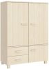 VIDAXL Kledingkast HAMAR 99x45x137 cm massief grenenhout honingbruin online kopen