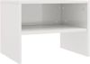 VidaXL Nachtkastje 40x30x30 cm spaanplaat hoogglans wit online kopen