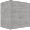 VidaXL Nachtkastje 40x30x40 cm spaanplaat betongrijs online kopen