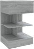 VidaXL Nachtkastje 40x35x65 cm bewerkt hout grijs sonoma eikenkleurig online kopen