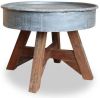 VidaXL Salontafel 60x45 cm gerecycled hout zilver online kopen