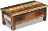 VIDAXL Salontafel met lades 90x45x35 cm massief gerecycled hout online kopen